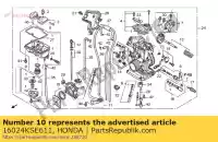 16024KSE611, Honda, diaphragm comp # 3 honda crf  rb f r crf150rb lw crf150r sw 150 , Nuovo