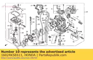 Honda 16024KSE611 diaphragme comp # 3 - La partie au fond
