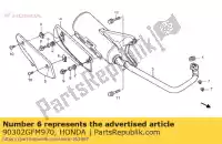 90302GFM970, Honda, porca, spg m5 honda nhx110wh 110 , Novo