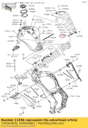 Here you can order the bracket zr1000fef from Kawasaki, with part number 110563839: