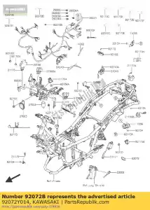 Kawasaki 92072Y014 banda - Lado inferior