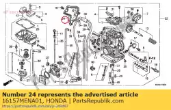 Here you can order the cover, throttle from Honda, with part number 16157MENA01: