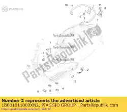 Qui puoi ordinare terminale spoiler sinistro da Piaggio Group , con numero parte 1B001011000XN2: