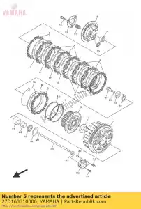 yamaha 27D163310000 p?yta, tarcie 2 - Dół