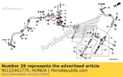 Qui puoi ordinare colletto, sotto montatura a cappuccio da Honda , con numero parte 90122463770: