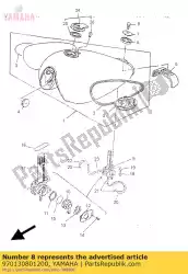 Ici, vous pouvez commander le boulon (62e) auprès de Yamaha , avec le numéro de pièce 970130801200: