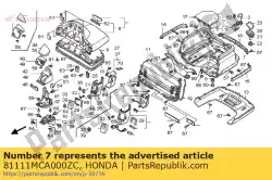 Aqui você pode pedir o caixa, porta-malas * r259p * em Honda , com o número da peça 81111MCA000ZC: