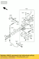 430151627, Kawasaki, cylinder-assy-master, klx250-j kawasaki d 125 1999, Nieuw