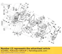 832980, Piaggio Group, Pi?ka aprilia gilera  gp mana na zd4rcb00, zd4rcc01, zd4rce00 800 850 2007 2008 2009 2010 2011 2016, Nowy