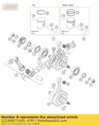 Aquí puede pedir pistón i cpl. 64mm 200 2000 de KTM , con el número de pieza 52330007100I: