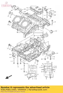 yamaha 958140811000 ?ruba, ko?nierz (2uj) - Dół