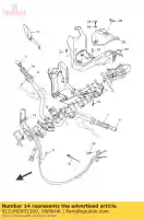 9131M0501200, Yamaha, boulon, chaussette hexagonale yamaha bt c cs dt tzr ybr yn yp 50 125 250 1100 2002 2003 2004 2005 2006 2007 2008 2009 2010 2011 2012 2013 2014 2015 2016, Nouveau