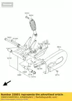 33001S005503, Kawasaki, Arm-comp-swing,black ksf50-a1 kawasaki kfx 50 2003 2004 2005 2006, New