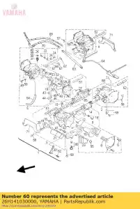 yamaha 26H141030000 jeu de vis d'accélérateur - La partie au fond