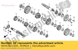 Here you can order the plate, bearing holder from Honda, with part number 90441KJ1000: