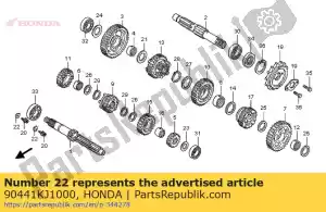 Honda 90441KJ1000 plate, bearing holder - Bottom side