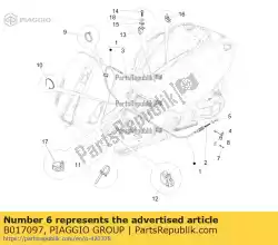 Aqui você pode pedir o placa em Piaggio Group , com o número da peça B017097: