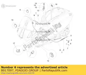 Piaggio Group B017097 placa - Lado inferior