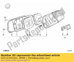 Tutaj możesz zamówić licznik obrotów od BMW , z numerem części 62112305265: