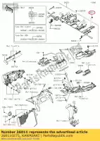 260110275, Kawasaki, drut-wyprowadzony zr750maf kawasaki  kle klz tr vn vulcan z zx zzr 600 636 650 750 800 900 1000 1400 1700 2010 2011 2012 2013 2014 2015 2016 2017 2018 2019 2020 2021, Nowy