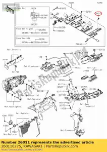 kawasaki 260110275 wire-lead zr750maf - Bottom side