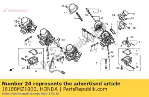 honda 16188MZ1000 p?yta, ustawienie lejka - Dół