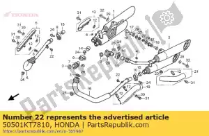 honda 50501KT7810 gomma, tappo - Il fondo