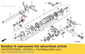 Honda 24435MCA000 ressort, tambour de changement de vitesse st - La partie au fond