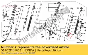 honda 51402MB7611 veer, olieslot - Onderkant