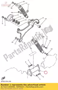 yamaha 3L7221100098 braço traseiro comp. - Lado inferior