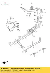 Aqui você pode pedir o braço, pedal de freio em Suzuki , com o número da peça 4326038A22: