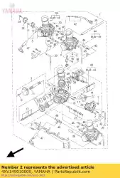 Here you can order the carburetor assy 1 from Yamaha, with part number 4XV149010000: