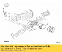 11241464042, BMW, biella - 444g pl 125 mm (fino a 01/1992) bmw  750 1000 1984 1985 1986 1987 1988 1989 1990 1991 1992 1993 1994 1995, Nuovo