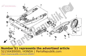 Honda 52156KB9000 protector, cadena de transmisión - Lado inferior