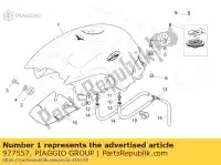 977557, Piaggio Group, réservoir de carburant orange moto guzzi breva v ie 1100, Nouveau