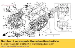 Ici, vous pouvez commander le aucune description disponible pour le moment auprès de Honda , avec le numéro de pièce 11000MCAS40: