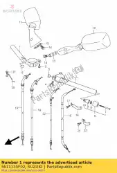 Tutaj możesz zamówić kierownica, r od Suzuki , z numerem części 5611135F02: