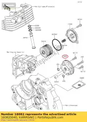 Ici, vous pouvez commander le pompe-huile-assy auprès de Kawasaki , avec le numéro de pièce 160820040: