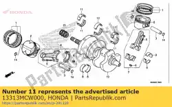 Here you can order the bearing a, crankshaft sid from Honda, with part number 13313MCW000: