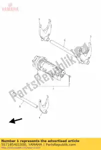 yamaha 5S7185401000 shift cam assy - Bottom side