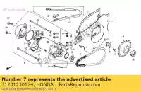 31201230174, Honda, juego de escobillas de carbono (mitsuba) honda cb 125 450 1986 1988, Nuevo