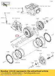 Tutaj możesz zamówić pr? T-push klx450a8f od Kawasaki , z numerem części 131160025: