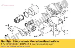 Ici, vous pouvez commander le boîtier, filtre à air auprès de Honda , avec le numéro de pièce 17210HM8000: