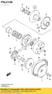 suzuki 2121043E00 cara, drvn fijo - Lado inferior