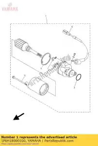 yamaha 1P6H18000100 bunda do motor de partida - Lado inferior