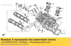 Ici, vous pouvez commander le guide, ex. Soupape (os) auprès de Honda , avec le numéro de pièce 12205MAT305: