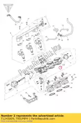 dop, vacuüm aansluiting van Triumph, met onderdeel nummer T1245009, bestel je hier online: