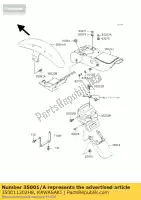 350011202H8, Kawasaki, fender-assy-front, ebo kawasaki en  c b vulcan a en500 500 , Nuovo