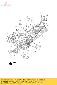 Yamaha 4KM211400035 dolna rura komp. - Dół