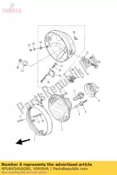 Aquí puede pedir zócalo, luz piloto de Yamaha , con el número de pieza 4PU843460000: